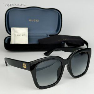 NEW Gucci GG1338SK 003 Black Grey Gradient Square Women Sunglasses GG 1338SK